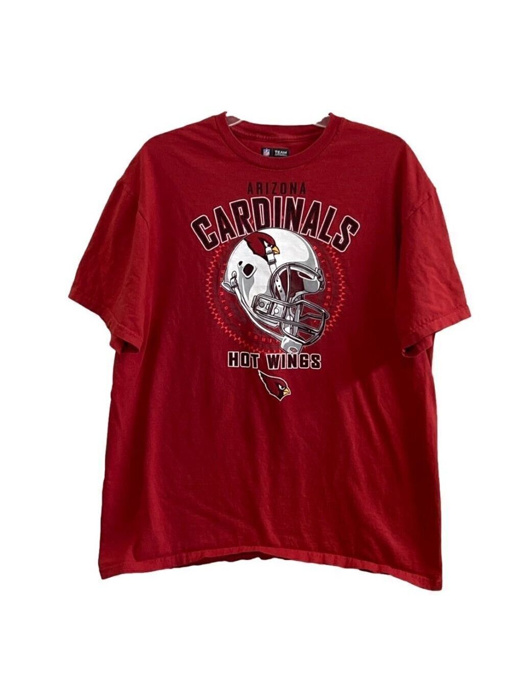 Men's NFL 2012 Arizona Cardinals Hot Wings Short Sleeve T-Shirts Size XL.